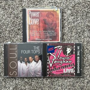 CD Collection: Power of Love, The Four Tops, Stevie Ray Vaughan